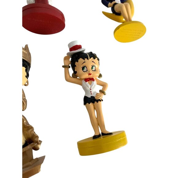 Vintage KFS / FS King Feature Betty Boop Figures Figurines PVC LOT of 7 White Dr - Picture 2 of 8